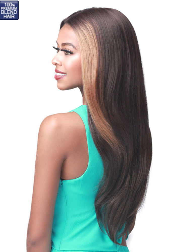 Miss Origin J-Body 24 Human Hair Blend Lace Front Wig Bobbi Boss UK - Side