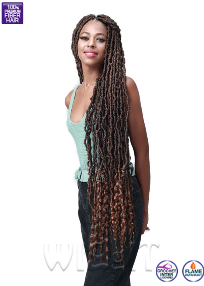 Nu Locs French Tips 36 2X Crochet Braids Bobbi Boss UK Side