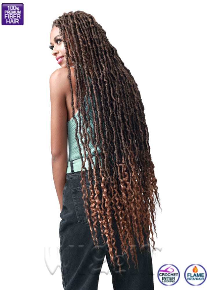 Nu Locs French Tips 36 2X Crochet Braids Bobbi Boss UK Back