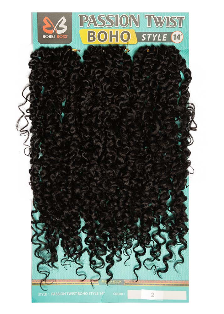 3X Boho Style Passion Twist 14" Crochet