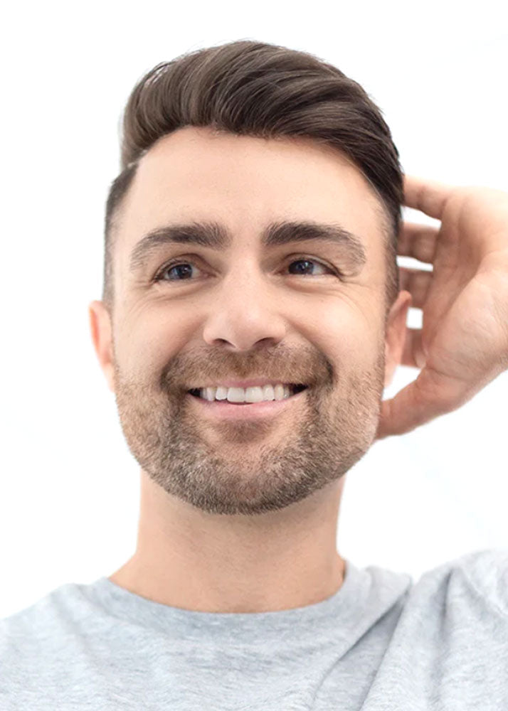 Perma Space PermaFit Synthetic Pro-Tec Fiber Permanent Whole Lace Wig for Men Ellen Wille UK