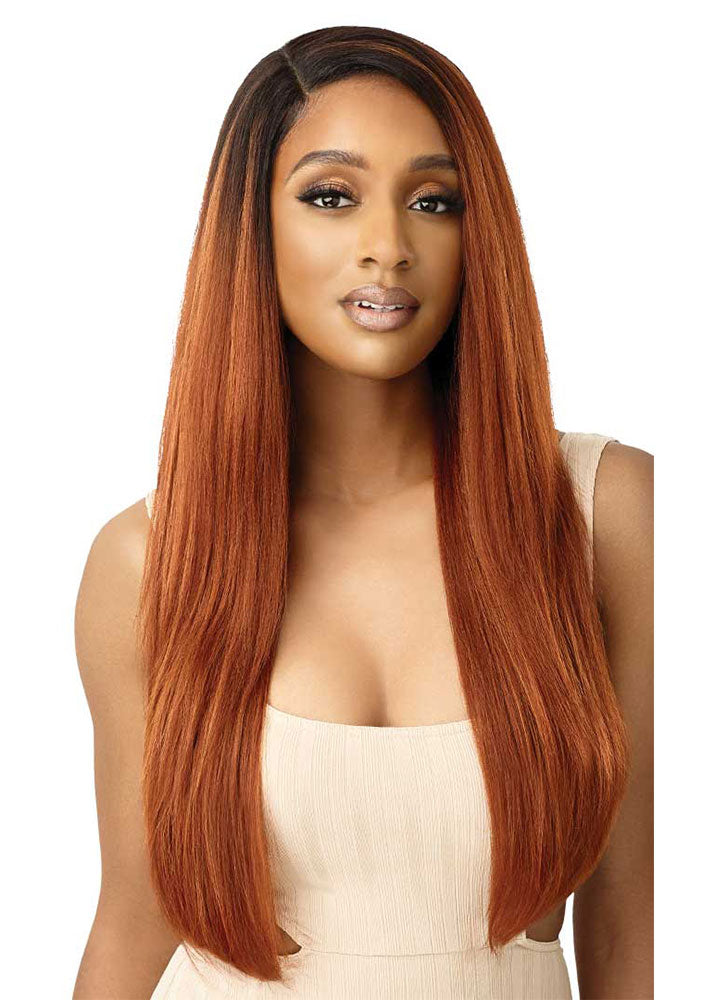 Elowin Synthetic Extra Long Straight Lace Front Wig Outre UK