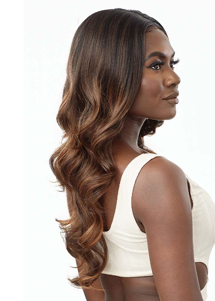 Maximina Human Hair Blend 13x6 Lace Frontal Wig Outre UK - Right Side