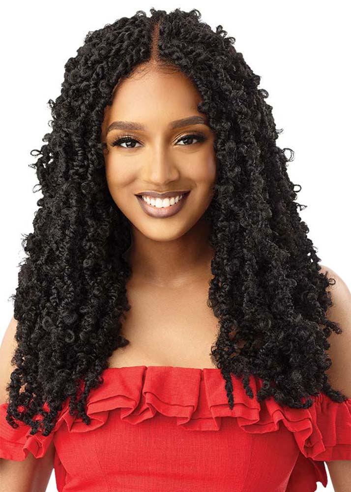 Butterfly Bomb Twist 24 X-Pression Twisted Up Lace Front Braid Wig Outre UK