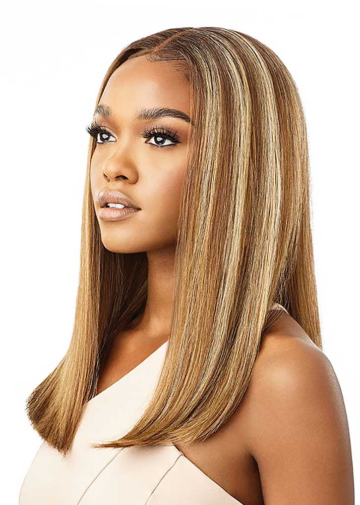 Linette 16x4 Lace Frontal Hand Tied Wig Outre UK - DR2 Creamy Toffee