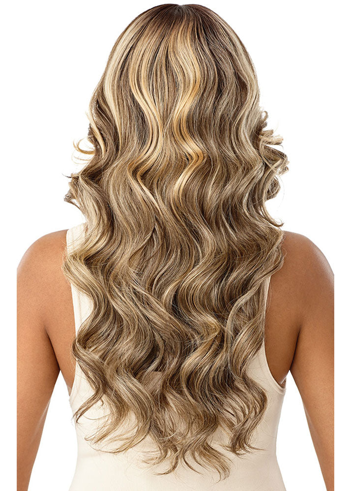 Analia Sleeklay Lace Front Synthetic Wavy Wig Outre UK - Back