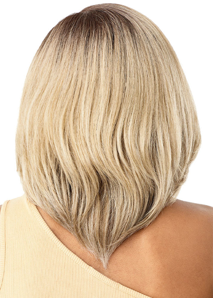 Ara Sleeklay Lace Front Straight Lob Wig Outre UK - Back