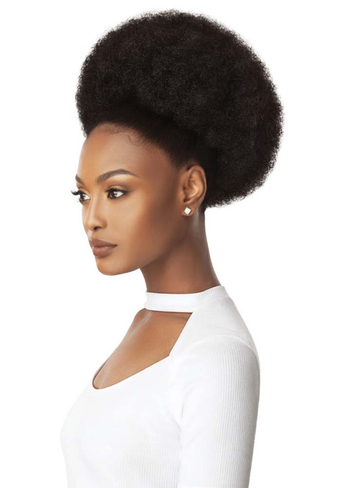 Afro Puff XL Quick Pony Synthetic Ponytail Wrap Outre UK - Side