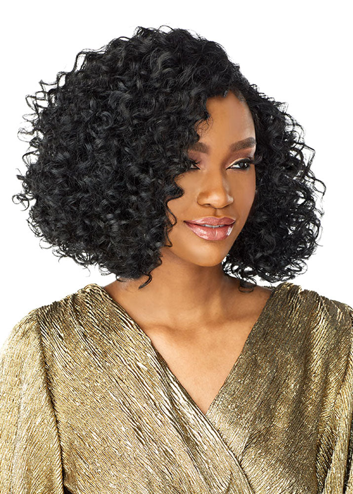 Butta Unit 4 Curly Bob Wig Sensationnel UK Side