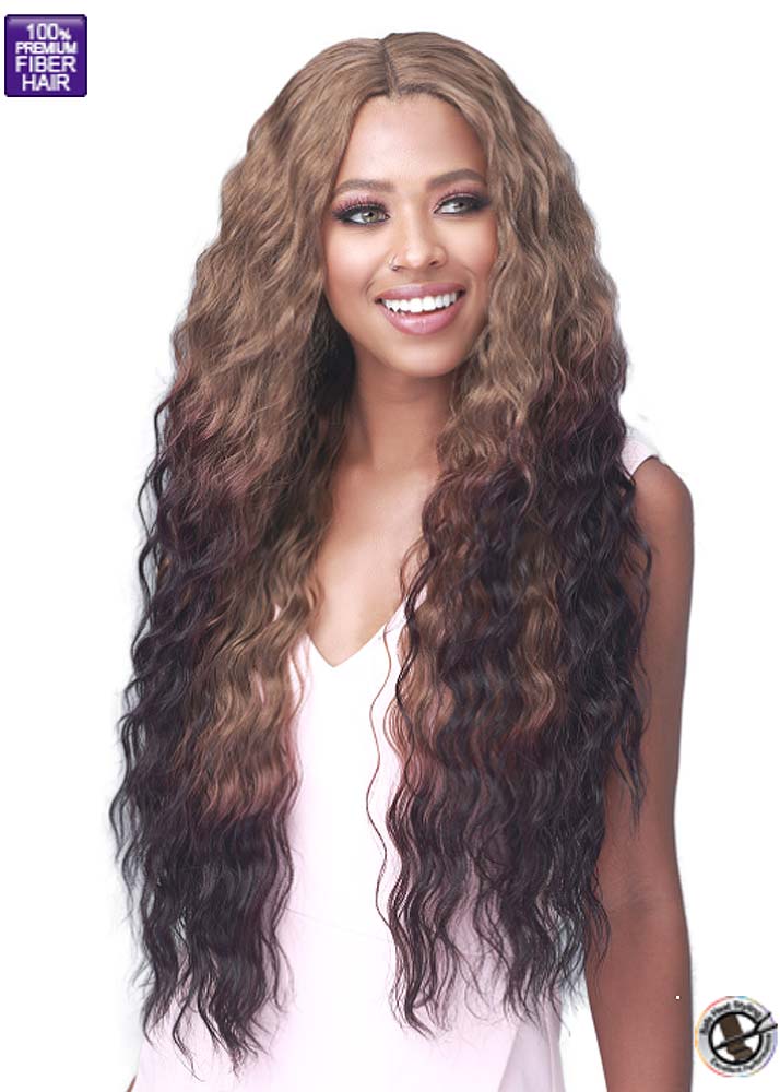 MLF509 Willow Extra Long Wavy Synthetic Lace Front Wig Bobbi Boss UK