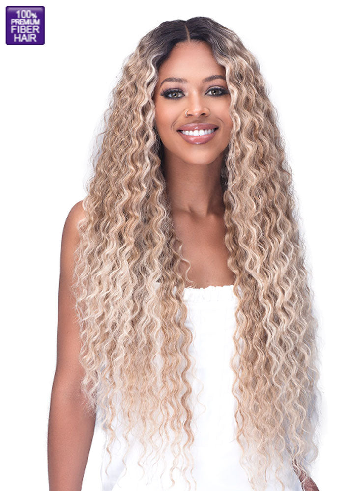 Amelia MLF766 Synthetic Long Curly Lace Front Wig Bobbi Boss UK