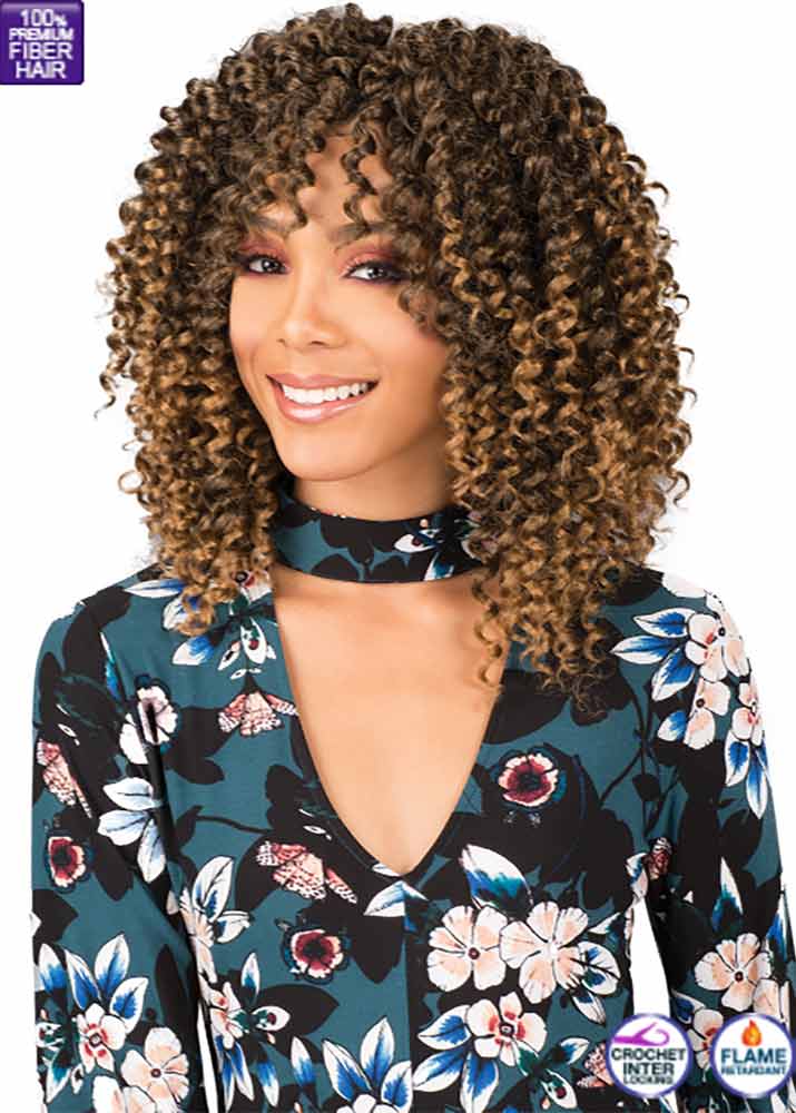 Brazilian Deep Twist 10 Bobbi Boss Curly honey Blonde Crochet Hair