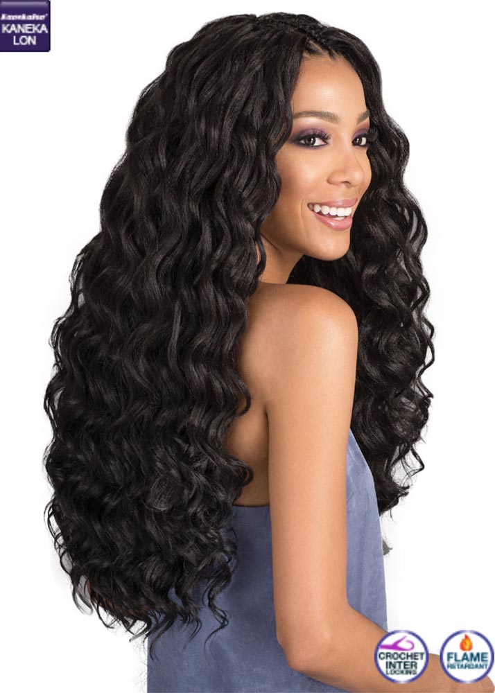 Wavy crochet hair for black and white women. Afroloki