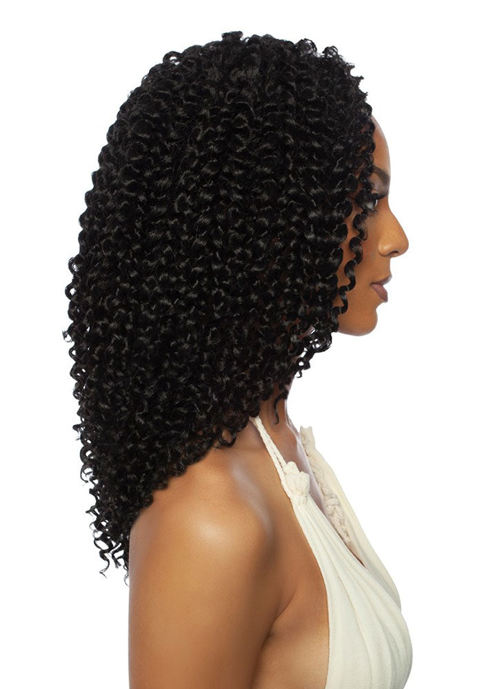 CB3P1203 3x Passion Water Wave 12 Afri Napturals Crochet Braids Mane Concept UK - Side view