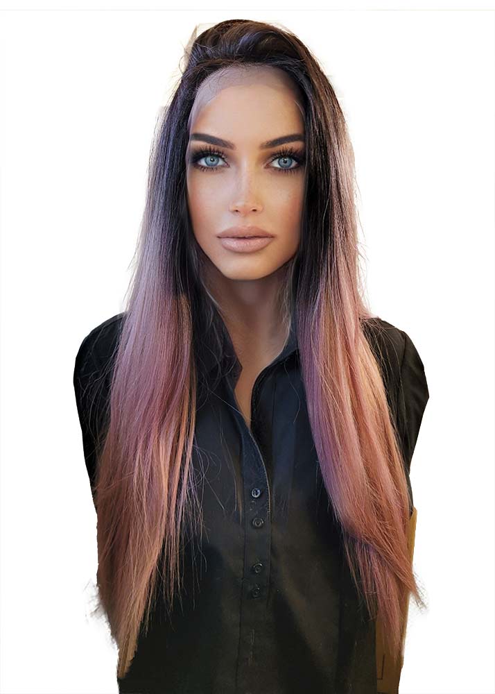 Diamond pink wig
