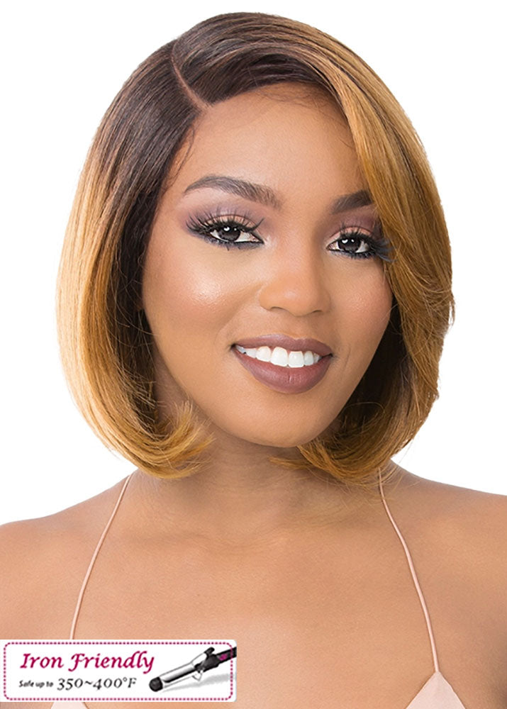 HD T Lace Dee Premium Synthetic Lace Front Wig Its A Wig UK - Left Side