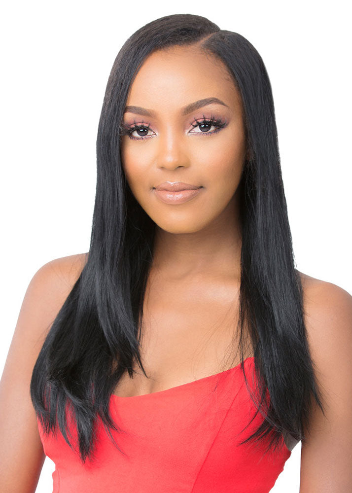 U-Part Straight 100% Human Hair Wig It's A Wig UK