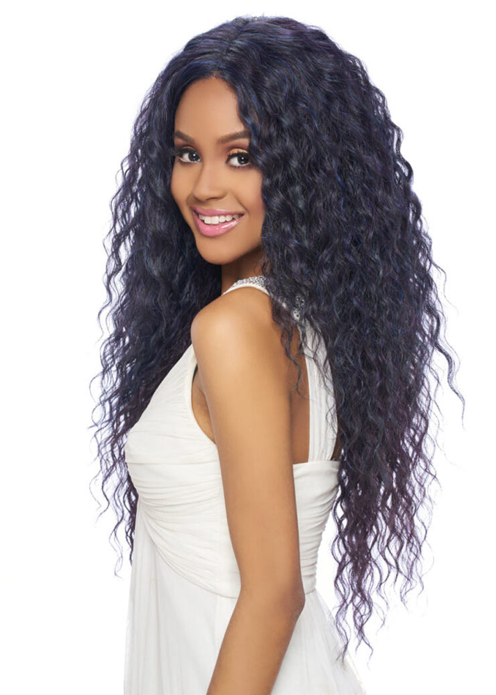 Blue Purple Lace Front Wig for Women