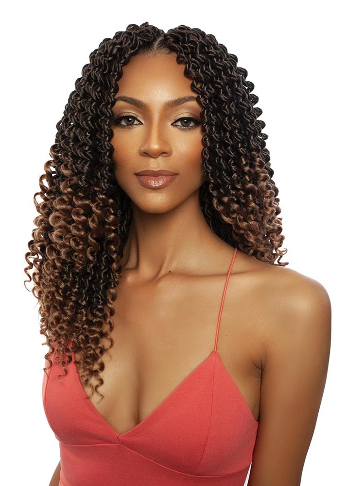 LOC316 3x Water Loc 12" Crochet Braids Mane Concept UK - T1B/27 Front