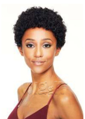 Lupita human hair afro wig Sleek wig fashion