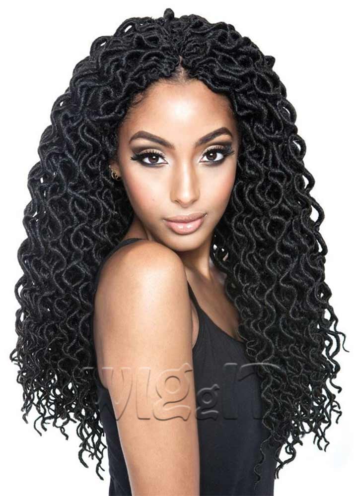 Curly Faux Locs 18"