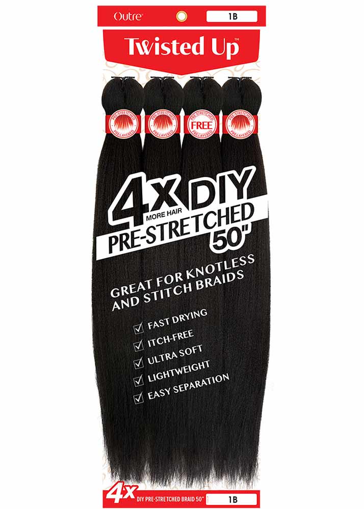 4X Pre-stretched VALUE braiding hair