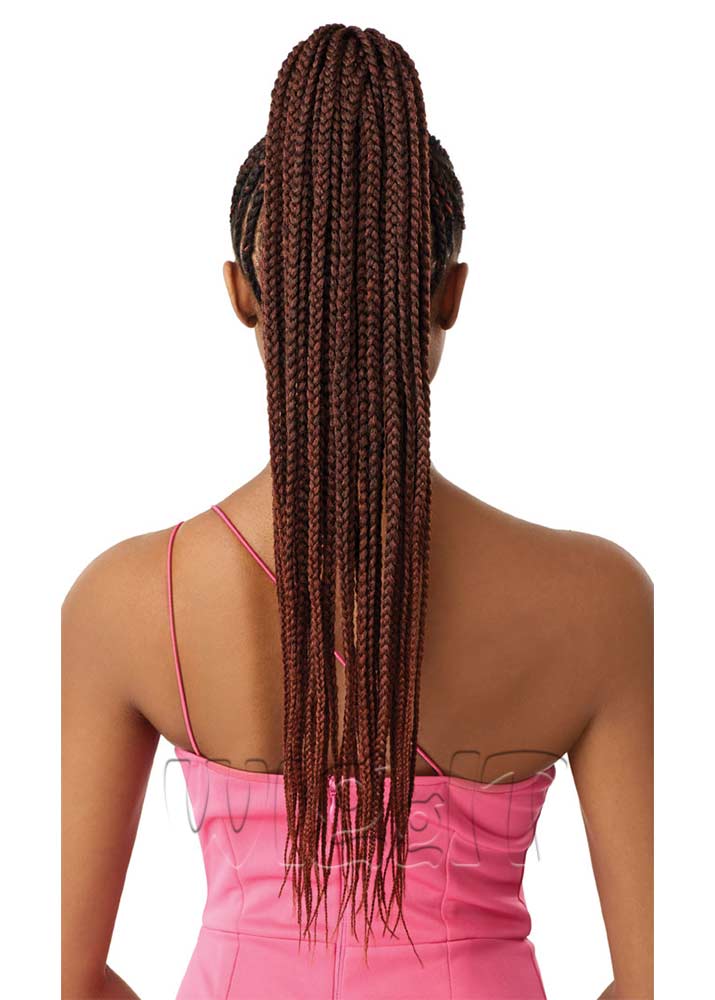 Outre Medium Box Braid Pretty Quick Braided Wrap Ponytail