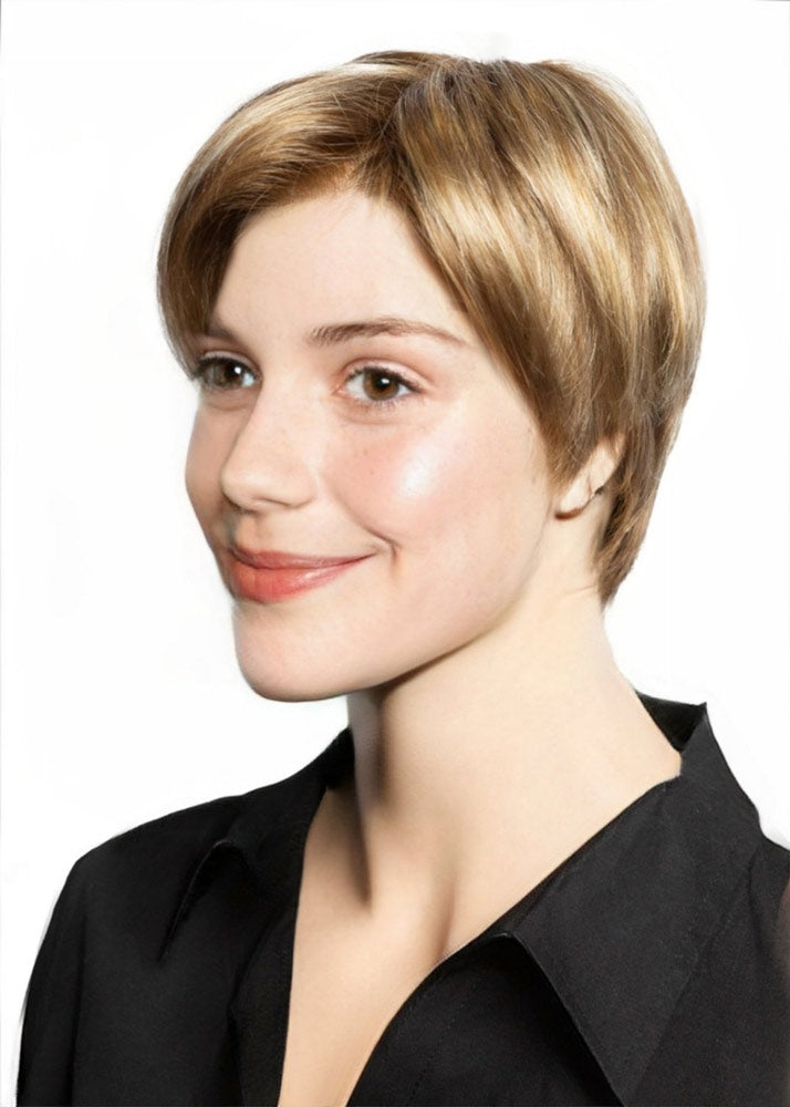 children's short blonde wig
