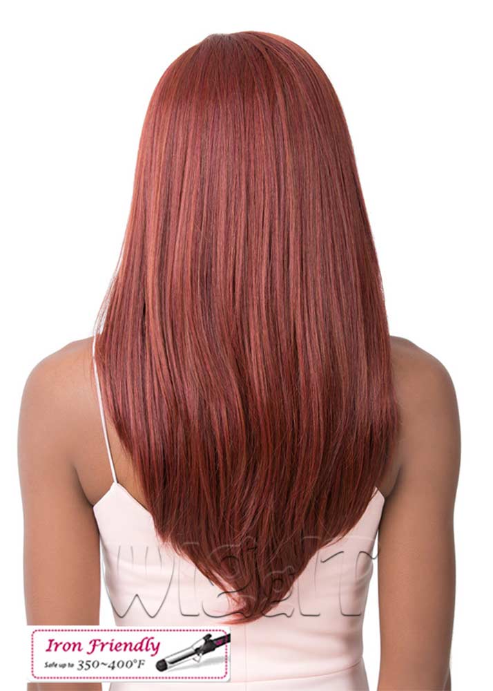 Swiss Lace Phyllis RED/SANGRIA It's A Wig UK Back