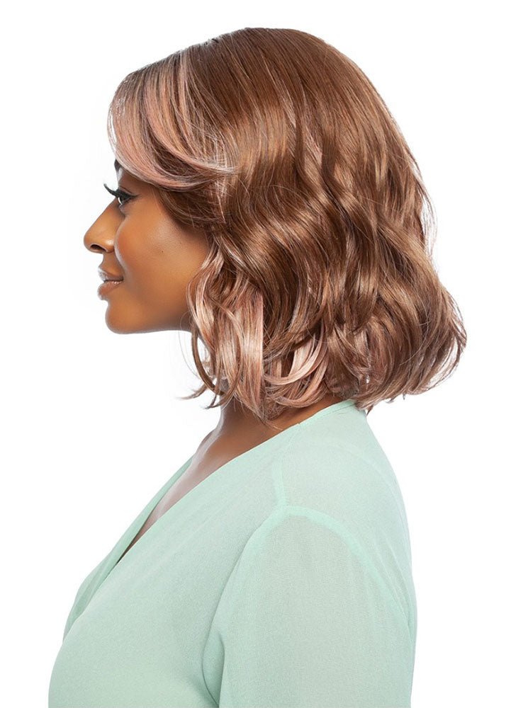 RCHD106 Lily Red Carpet HD Lace Part Wavy Bob Wig Mane Concept UK - Side