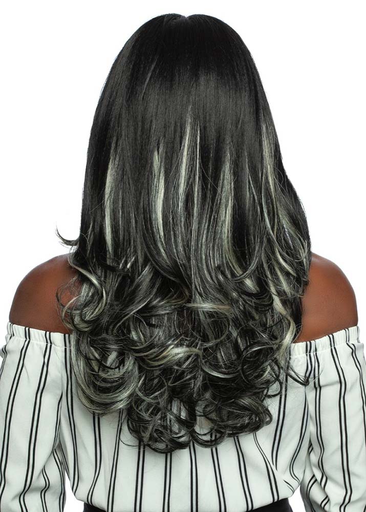 RCHL220 Clay 13x7 HD Lace Frontal Long Wig Mane Concept UK - Back