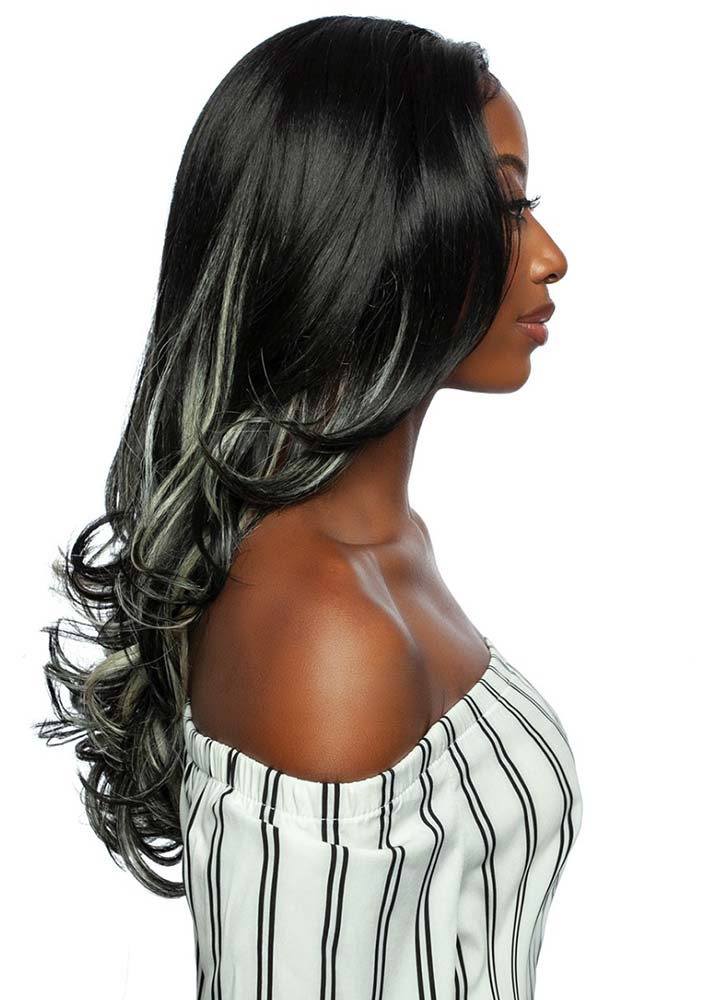 RCHL220 Clay 13x7 HD Lace Frontal Long Wig Mane Concept UK - Side