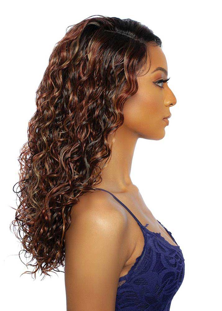 RCHW204 Kairi Wet Look Curls Lace Front Wig Mane Concept UK