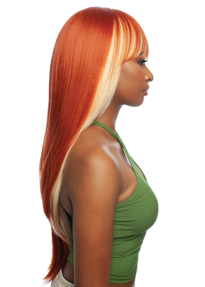 RCP1022 Dona Synthetic Full Cap Wig with Fringe Mane Concept UK - Side