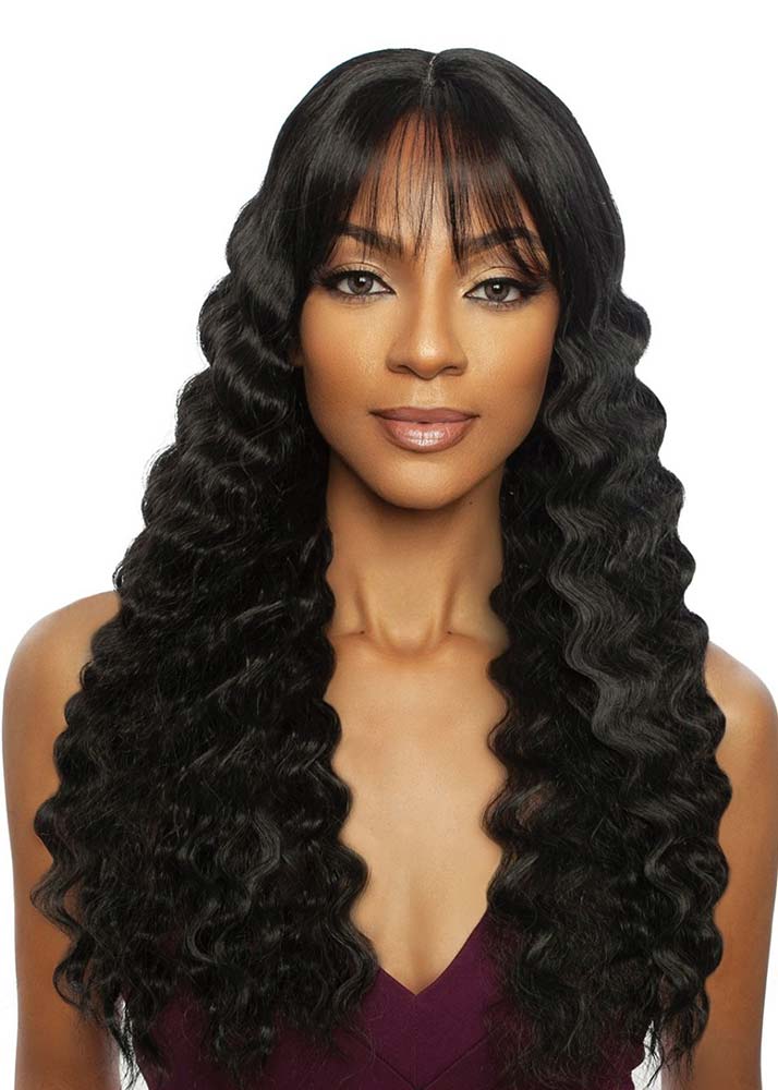 RCTD206 Brenna HD Lace Crimped Wave Wig with Fringe Mane Concept UK
