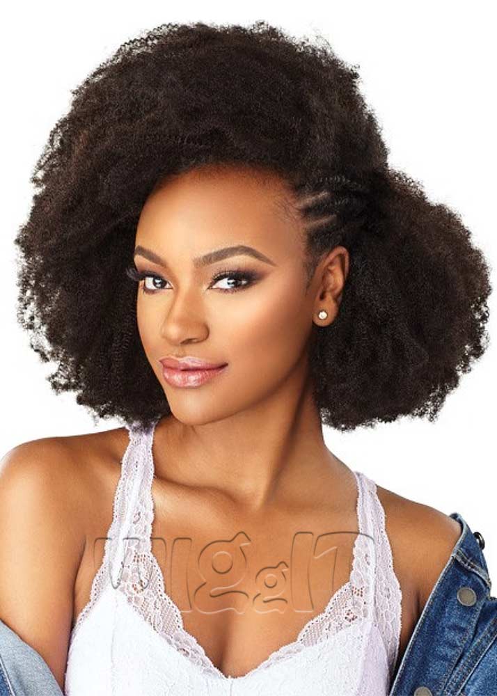 Sensationnel Human Hair Curls Kinks & CO Textured Clip In Extension - HH 4C CLIQUE 9PCS