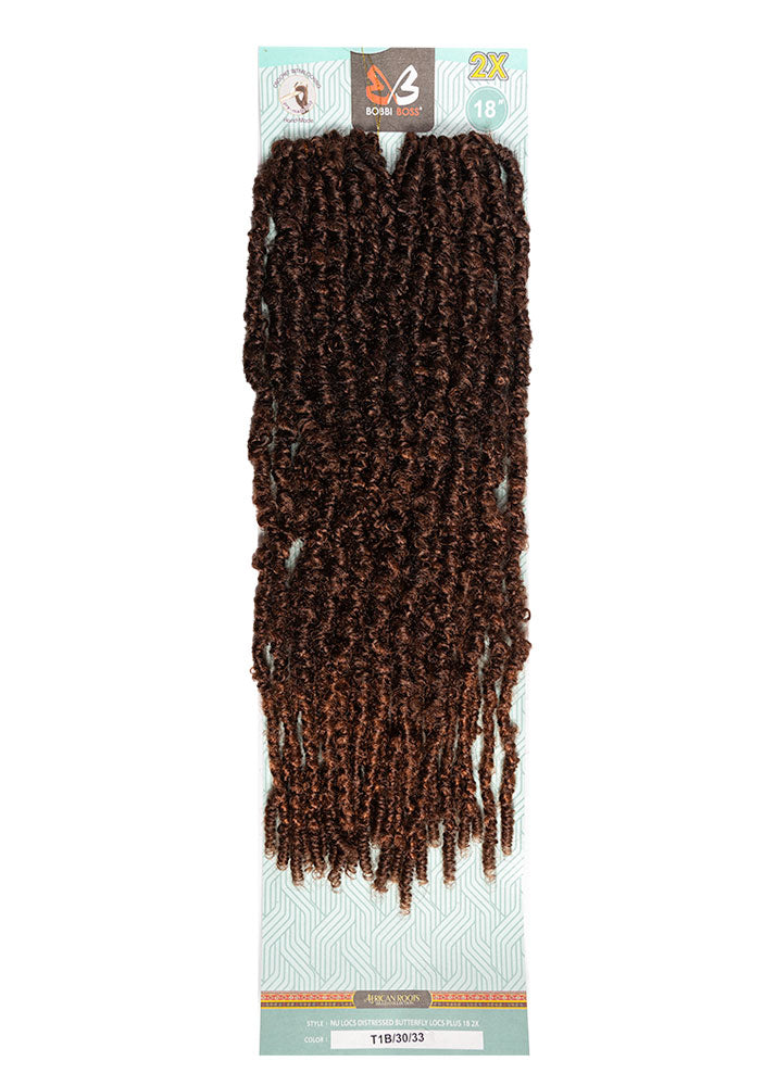 2X Distressed Butterfly Locs 18