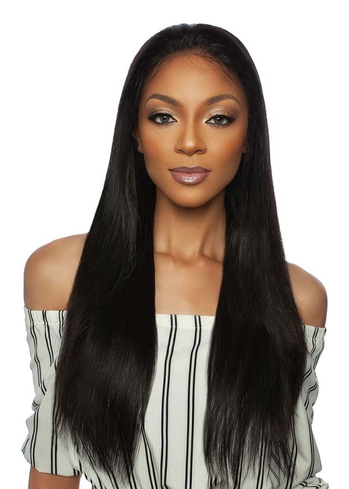 TRMP202 11a Straight 24" Human Hair Remy Wig Mane Concept UK