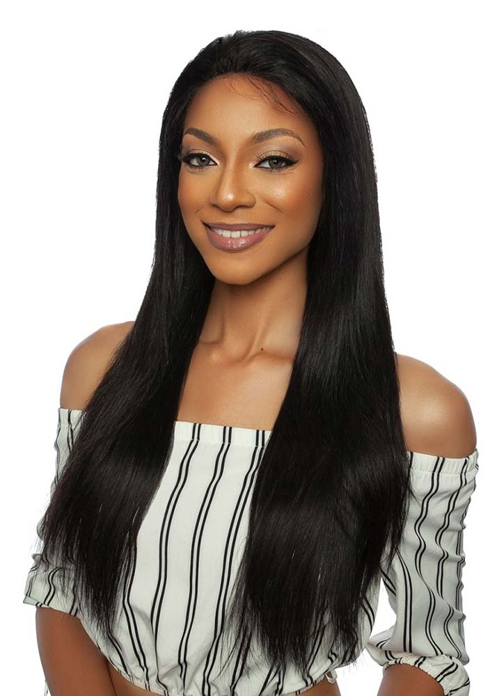 TRMP202 11a Straight 24" Human Hair Remy Wig Mane Concept UK