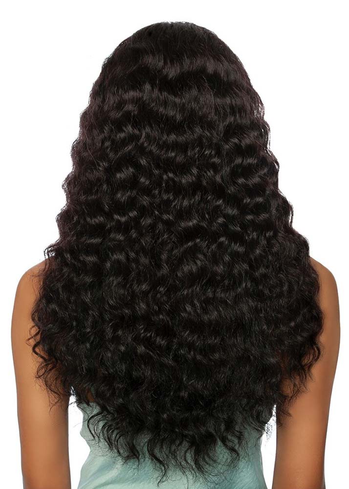 TRMP206 Dream Curl 24 Human Hair HD Lace Front Wig Mane Concept UK - Back