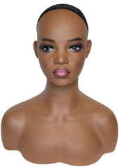 African Caribbean Mannequin Head Bust