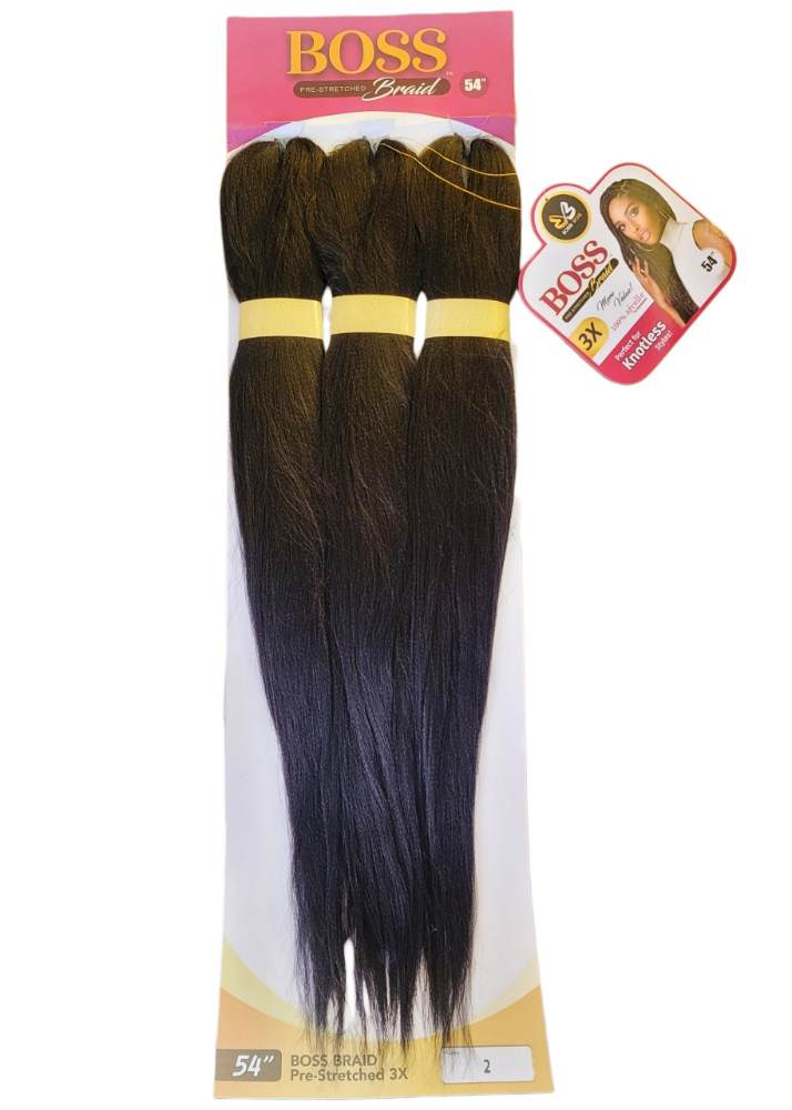 Boss  Braid HB001 Pre-Stretched Braiding Hair 54 3X