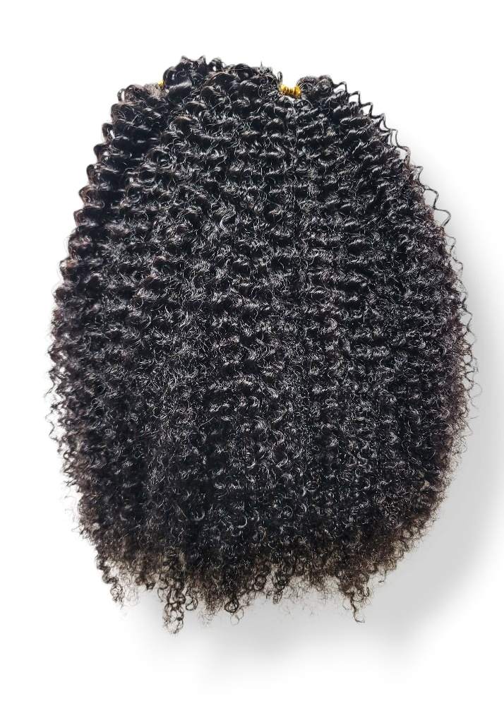 Feather crochet miracle knots Afro Kinky human hair crochet braids 