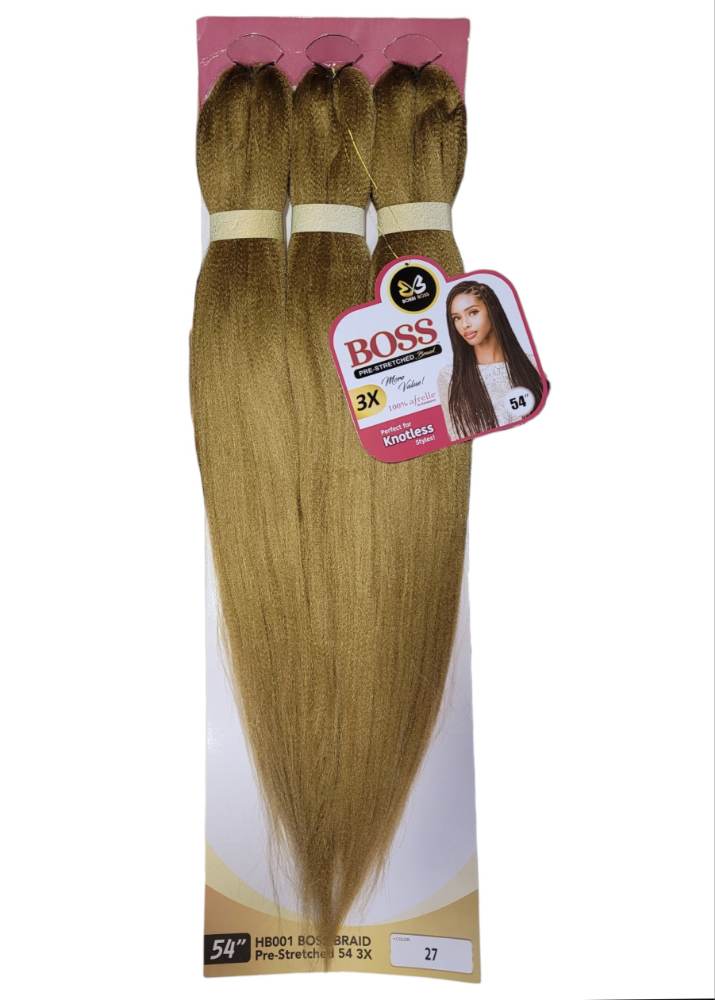 Boss  Braid HB001 Pre-Stretched Braiding Hair 54 3X