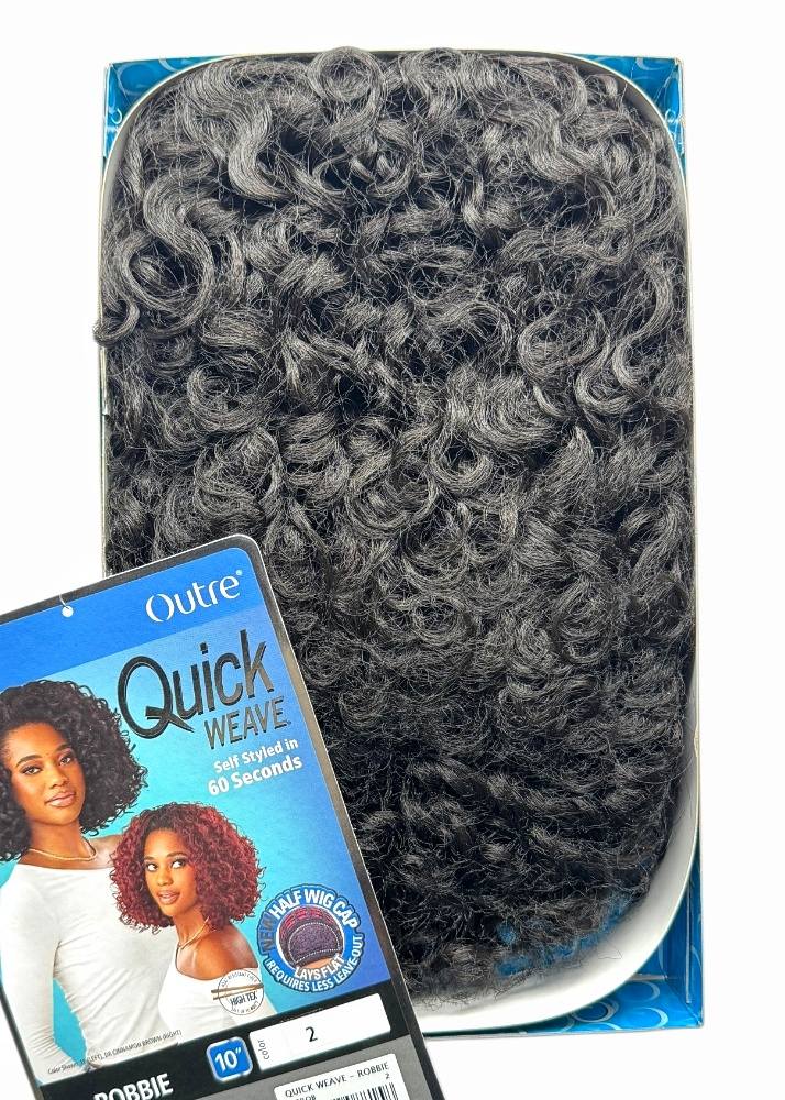 Quick weave hair product with Outre branding