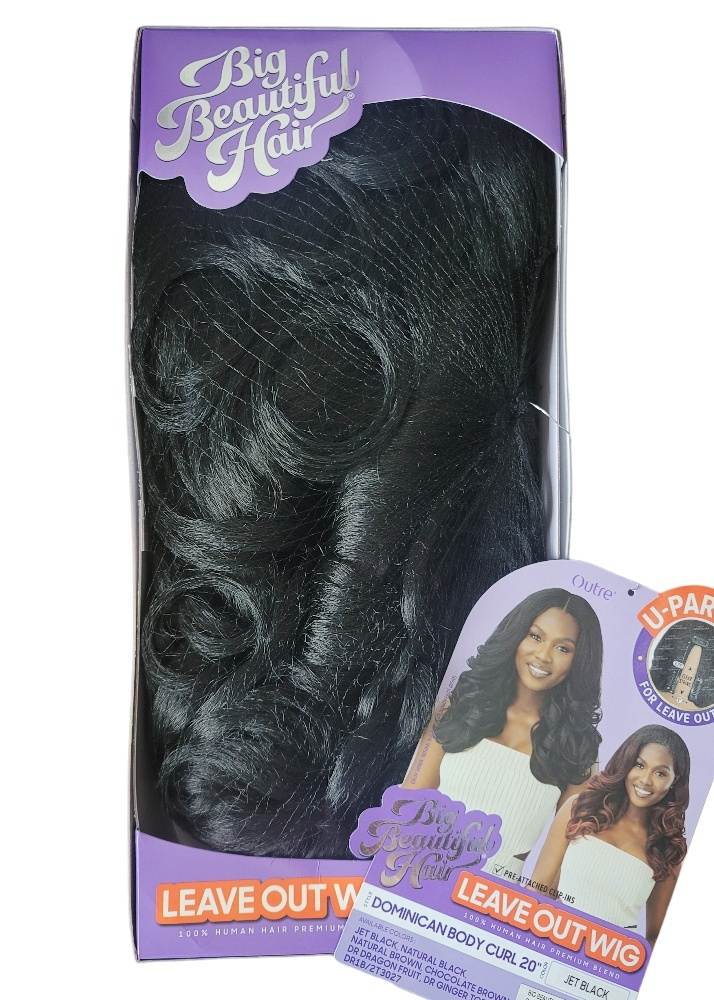 black color leave out wig