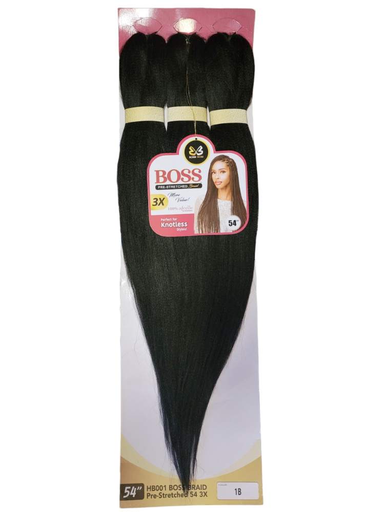 Boss  Braid HB001 Pre-Stretched Braiding Hair 54 3X
