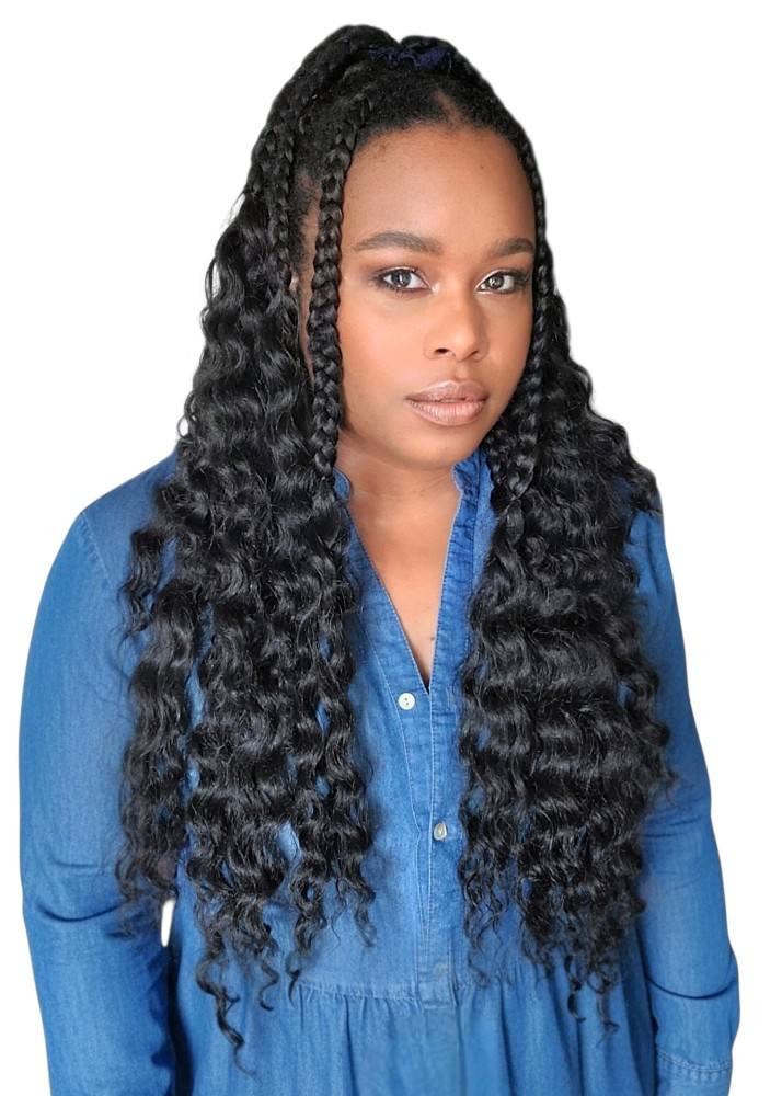 Supreme US braiding hair TZ Curly Ripple Wave Hair 