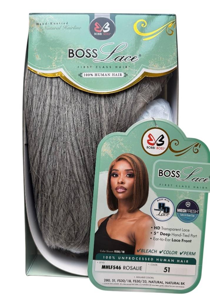 Light grey human hair Bob wig