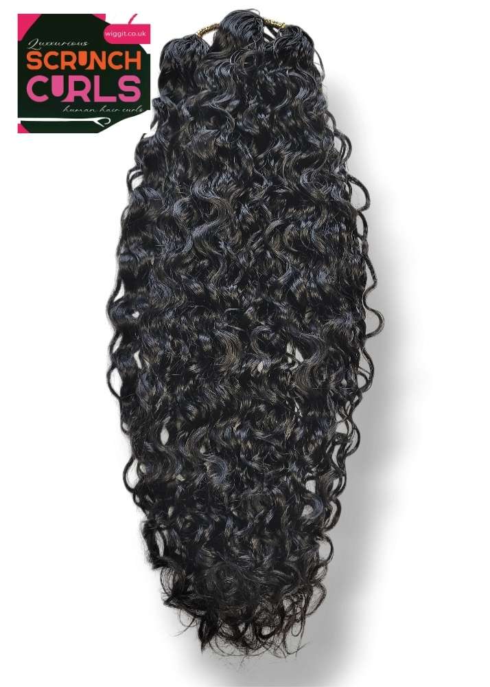 Deep Wave Bohemian curls feather crochet human hair